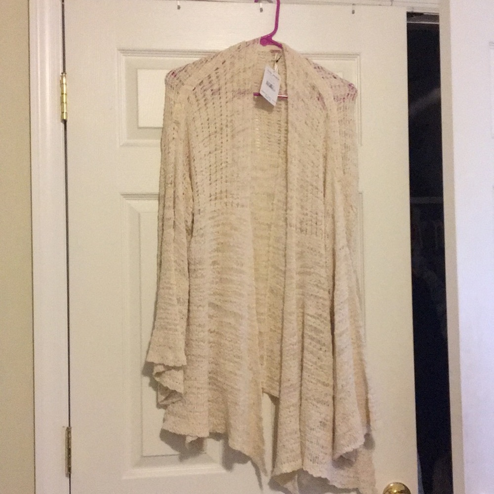 Free People draped cardigan NWT